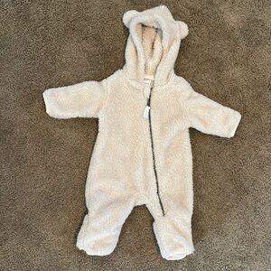 Hanna Andersson Bear Suit Bunting 3-6m